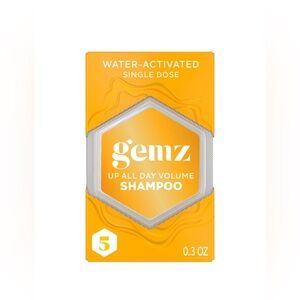 GEMZ Volumizing Shampoo, Up All Day, Color Safe — 5ct/0.3oz